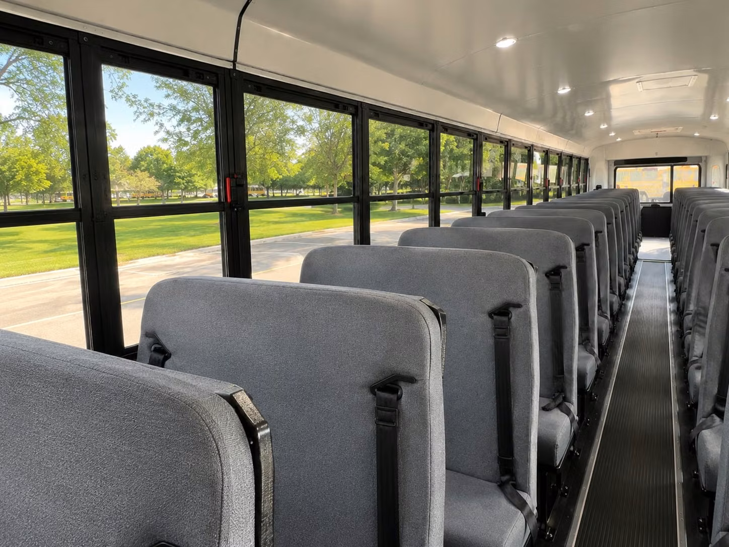 school bus inside