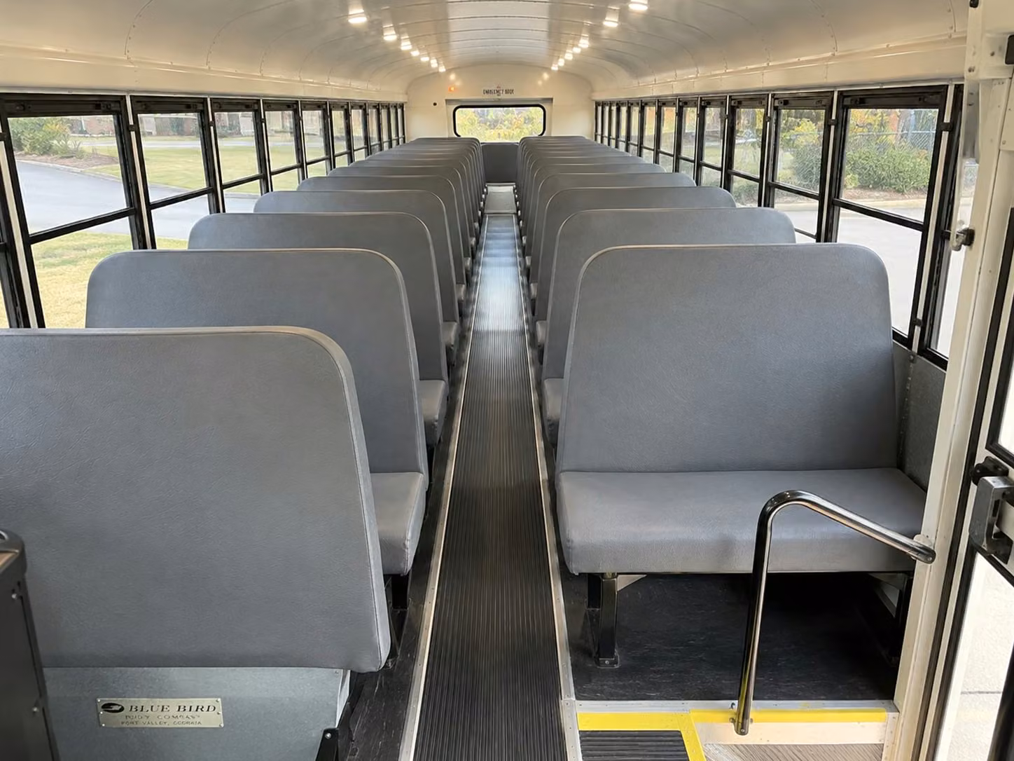 school bus interior